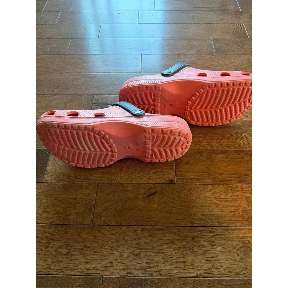 Bird Dogs Men's Slip on Clogs Water Shoes Orange Navy Size 12